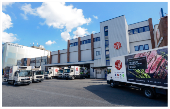Mattfeld auf dem Fleischgrossmarkt in Hamburg